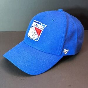 '47 Brand NHL,New York Rangers Men's blue Velcro Adjustable Hat.